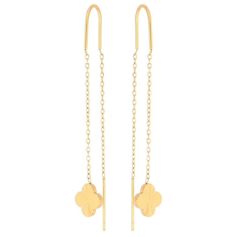 Сережки Нержавіюча сталь протяжки "Конюшина" фото №1