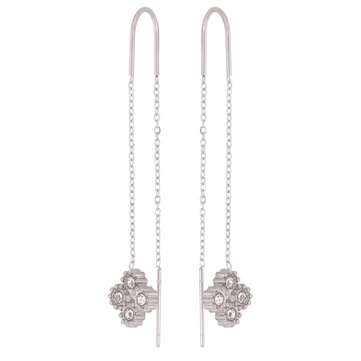 Сережки Нержавіюча сталь протяжки "Конюшина" фото №7