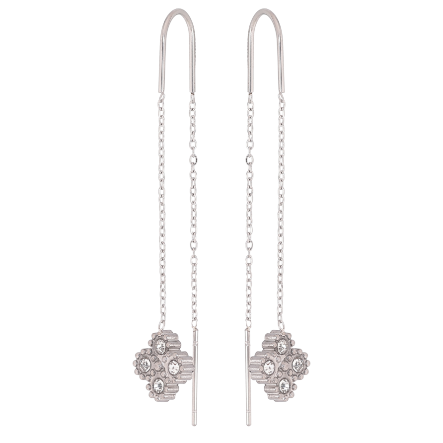 Сережки Нержавіюча сталь протяжки "Конюшина" фото №1