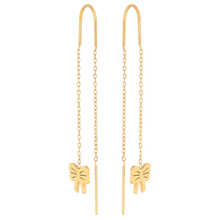 Сережки Нержавіюча сталь протяжки "Банти" фото №11