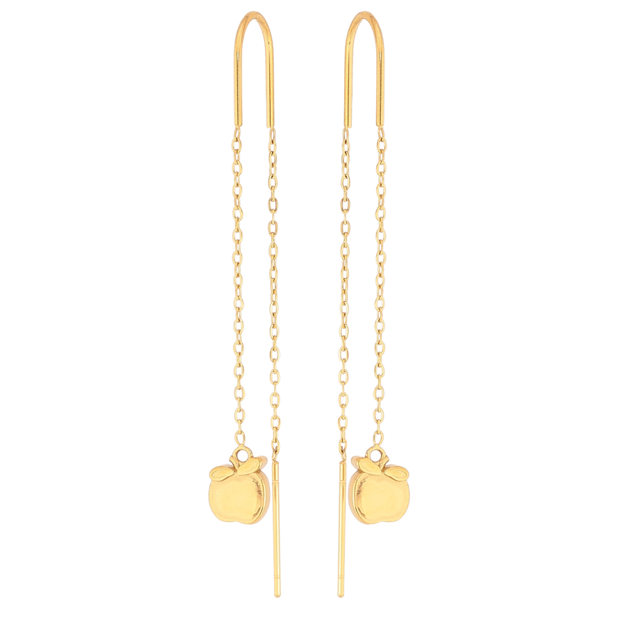 Сережки Нержавіюча сталь протяжки "Яблучка" фото №1