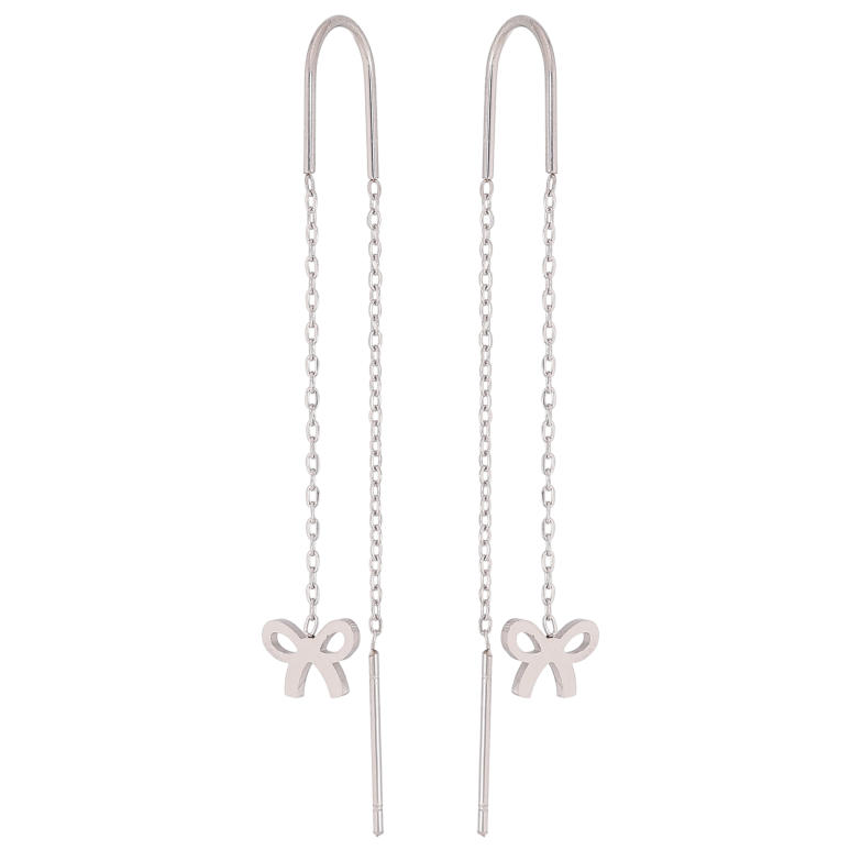 Сережки Нержавіюча сталь протяжки "Банти" фото №1