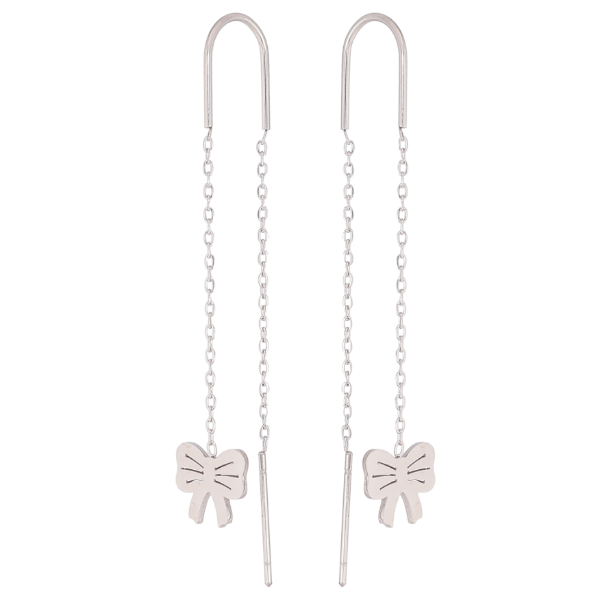 Сережки Нержавіюча сталь протяжки "Банти" фото №1