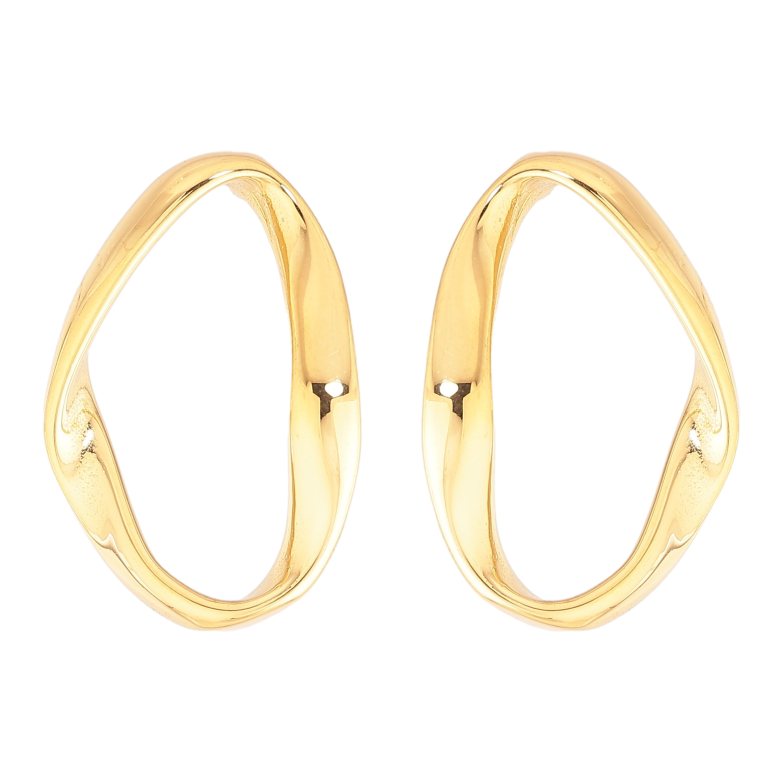 Сережки Нержавіюча сталь пусети "Декоративні овали" фото №11