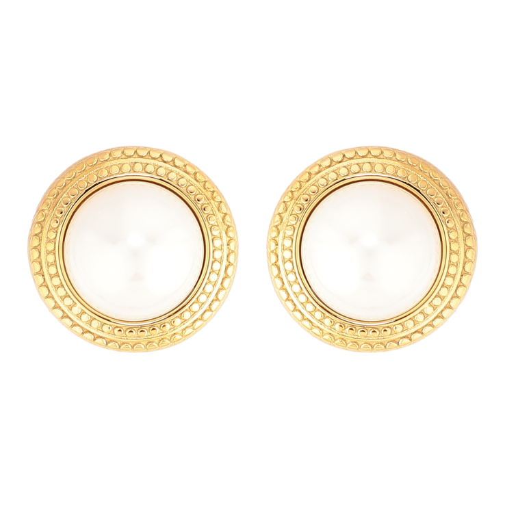 Сережки Нержавіюча сталь пусети "Перлини" фото №15