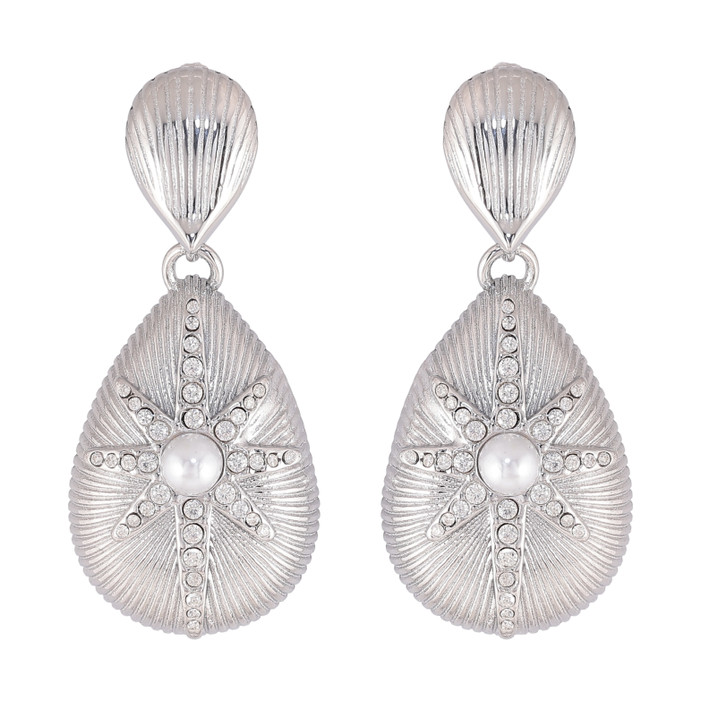 Серьги Нержавеющая сталь пусеты "Декоративные подвески с жемчужинами" фото №11