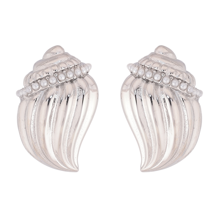 Серьги Нержавеющая сталь пусеты "Ракушки" фото №17