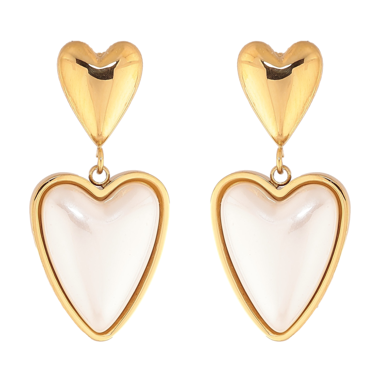 Сережки Нержавіюча сталь пусети "Сердечка" фото №1 Сережки Нержавіюча сталь пусети "Сердечка" фото №1