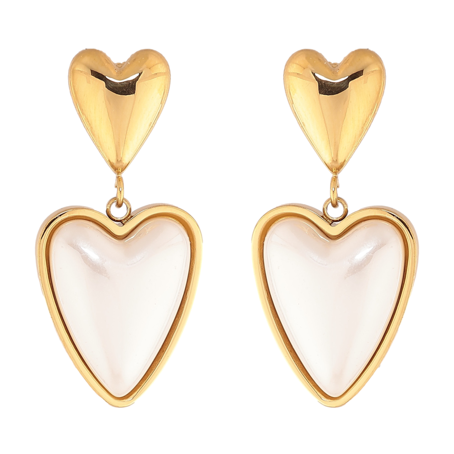 Сережки Нержавіюча сталь пусети "Сердечка" фото №1 Сережки Нержавіюча сталь пусети "Сердечка" фото №1