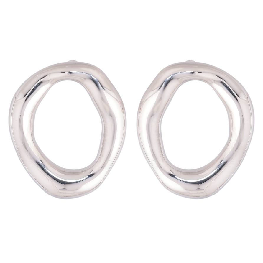 Серьги Нержавеющая сталь пусеты "Декоративные круги" фото №1