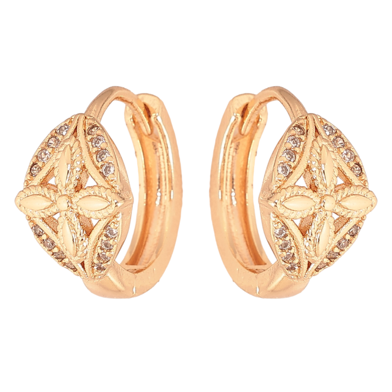 Серьги Xuping M&L цвет 18K колечки "Узор с кристаллами" фото №18 Серьги Xuping M&L цвет 18K колечки "Узор с кристаллами" фото №18