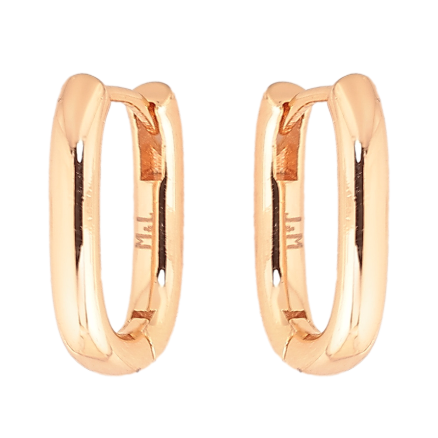 Серьги Xuping M&L цвет 18K колечки "Овальные" фото №1