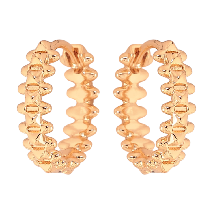 Сережки Xuping M&L колір 18K колечка "Декоративний візерунок" фото №18