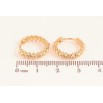 Сережки Xuping M&L колір 18K колечка "Декоративний візерунок" фото №2