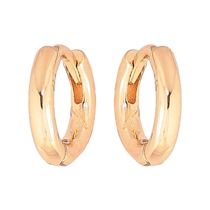 Сережки Xuping M&L колір 18K колечка "Класика, шир. 2мм" ø 10мм фото №11