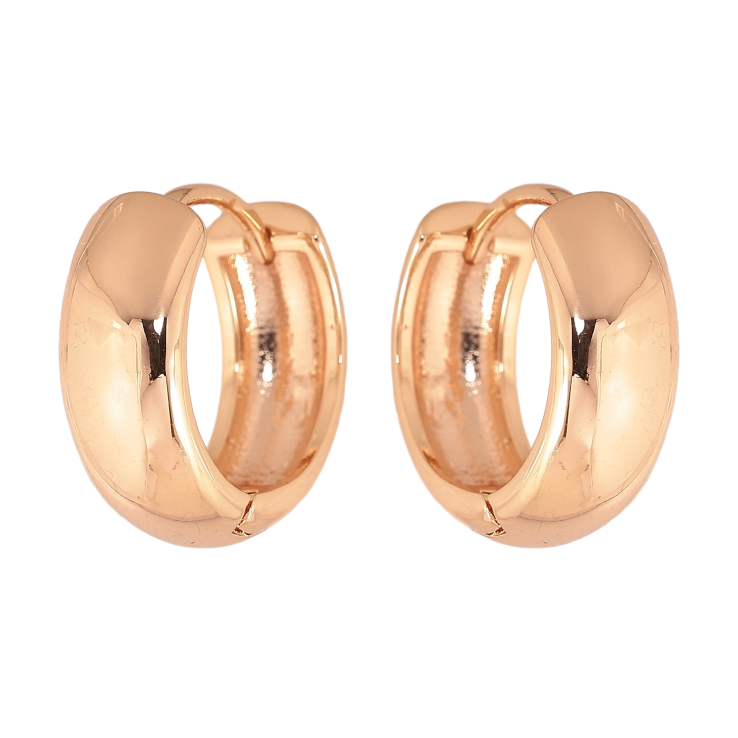 Серьги Xuping M&L цвет 18K колечки "Классика, шир. 7мм" ø 19мм фото №15