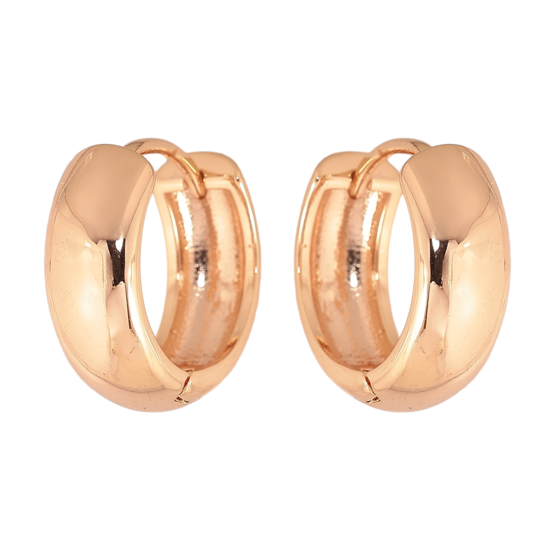 Серьги Xuping M&L цвет 18K колечки "Классика, шир. 7мм" ø 19мм фото №1