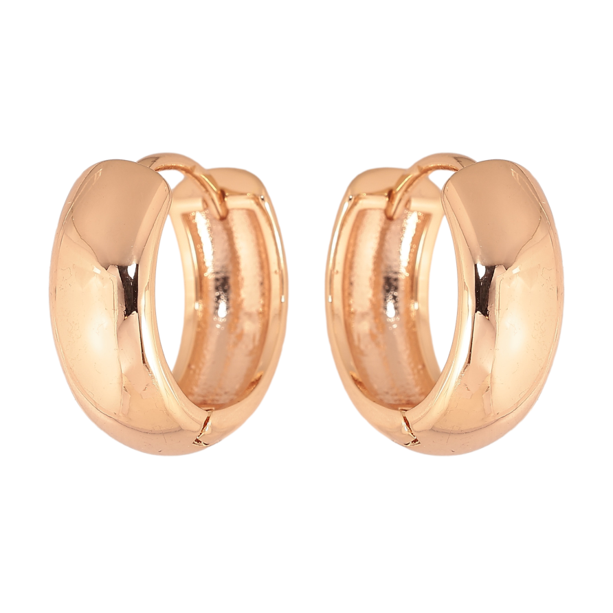 Сережки Xuping M&L колір 18K колечка "Класика, шир. 7мм" ø 19мм фото №1