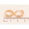 Сережки Xuping M&L колір 18K колечка "Банти" фото №2