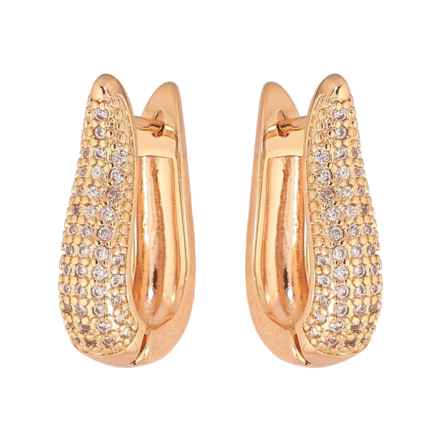 Сережки Xuping M&L колір 18K англійський замок "Інкрустація кристалами" фото №1 Сережки Xuping M&L колір 18K англійський замок "Інкрустація кристалами" фото №1