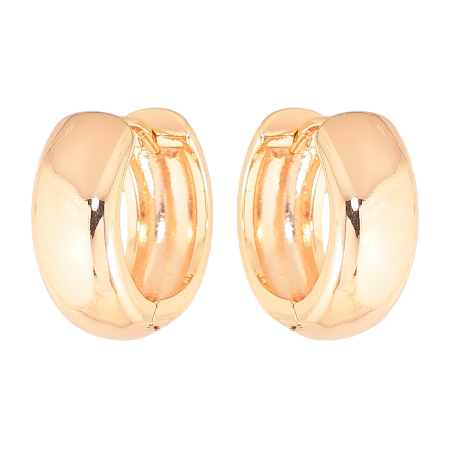 Сережки Xuping M&L колір 18K колечка "Класика, шир. 7мм" ø 17мм фото №1