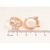Серьги Xuping M&L цвет 18K колечки "Кристальные цветочки" фото №2