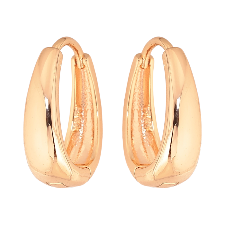 Сережки Xuping M&L колір 18K колечка "Класика" фото №11