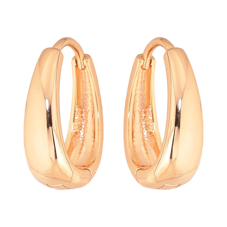 Сережки Xuping M&L колір 18K колечка "Класика" фото №1