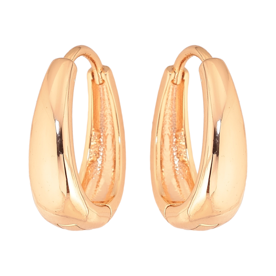 Серьги Xuping M&L цвет 18K колечки "Классика" фото №1