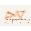 Сережки Xuping M&L колір 18K колечка "Трикутники" фото №2