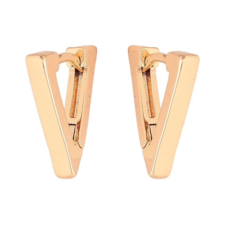 Сережки Xuping M&L колір 18K колечка "Трикутники" фото №21 Сережки Xuping M&L колір 18K колечка "Трикутники" фото №21