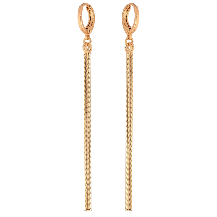 Сережки Xuping M&L колір 18К підвіски на колечках "Підвіски з ланцюжків" фото №22 Сережки Xuping M&L колір 18К підвіски на колечках "Підвіски з ланцюжків" фото №22