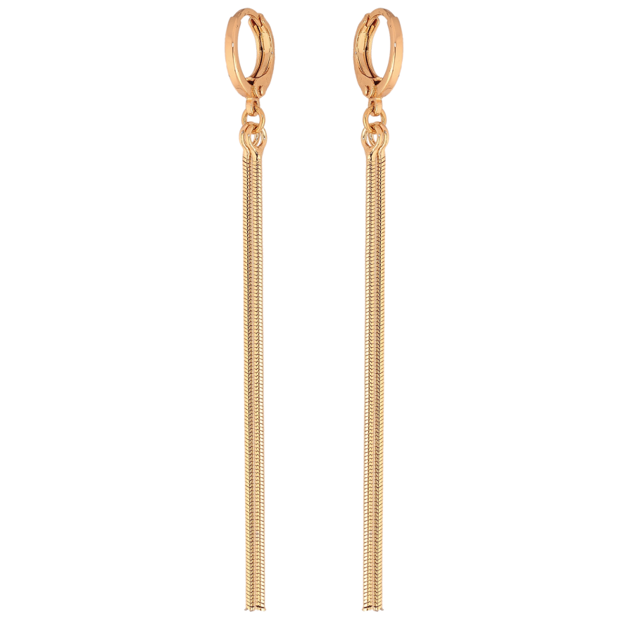 Сережки Xuping M&L колір 18К підвіски на колечках "Підвіски з ланцюжків" фото №1