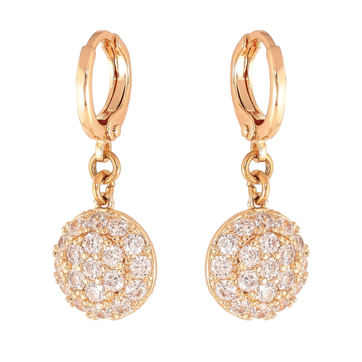 Сережки Xuping M&L колір 18K підвіски на колечках "Інкрустація кристалами" фото №20 Сережки Xuping M&L колір 18K підвіски на колечках "Інкрустація кристалами" фото №20