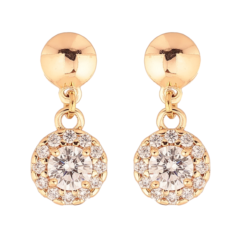 Серьги Xuping M&L цвет 18K пусеты "Подвески с инкрустацией кристаллами" фото №1