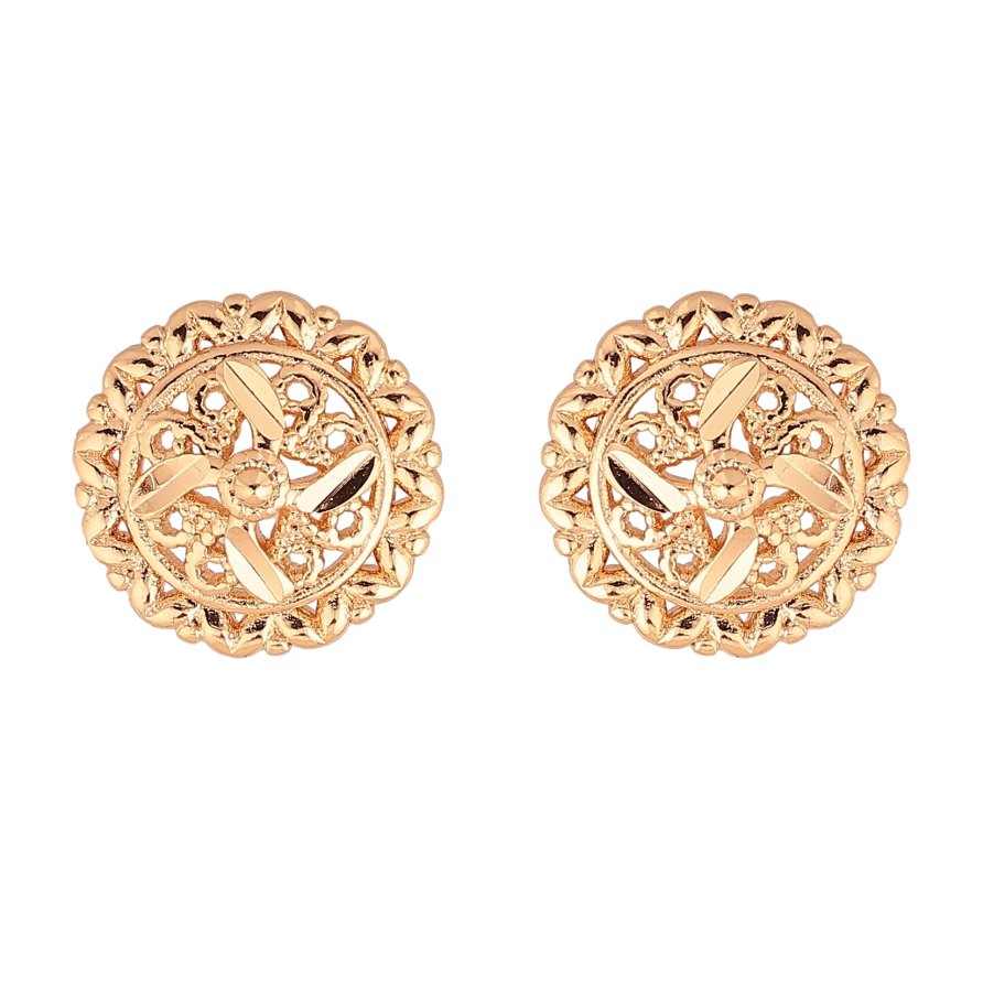 Сережки Xuping M&L колір 18K пусети "Декоративний візерунок" фото №1