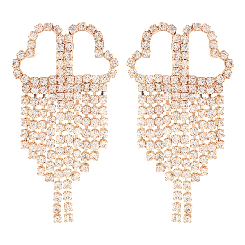 Сережки Xuping M&L колір 18K пусети "Кристальні підвіски" фото №13