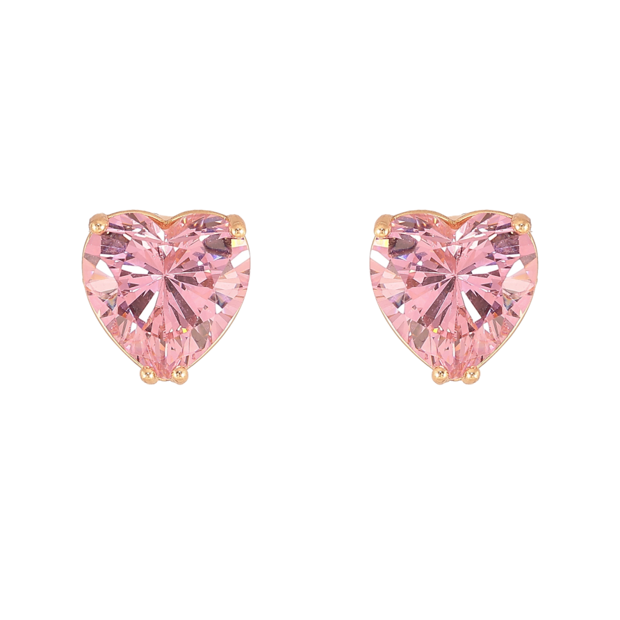 Серьги Xuping M&L цвет 18K пусеты "Розовые кристальные сердечки" 10х10мм фото №1 Серьги Xuping M&L цвет 18K пусеты "Розовые кристальные сердечки" 10х10мм фото №1