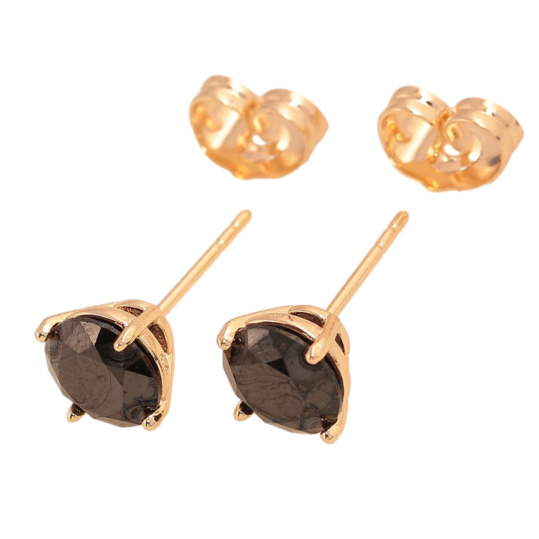 Сережки Xuping M&L колір 18K пусети "Кристали в 6-ти крапановій оправі" ø 3мм фото №1 Сережки Xuping M&L колір 18K пусети "Кристали в 6-ти крапановій оправі" ø 3мм фото №1