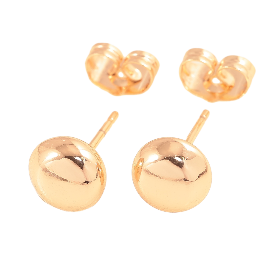 Серьги Xuping M&L цвет 18K пусеты "Круги" ø 8мм фото №1