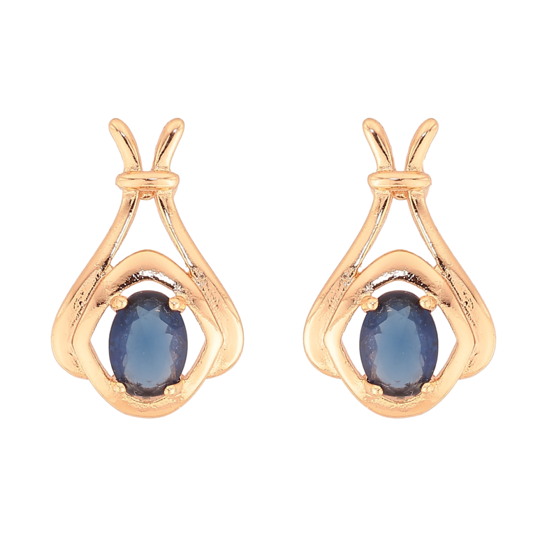 Серьги Xuping M&L цвет 18K пусеты "Узор с синими кристаллами" фото №17 Серьги Xuping M&L цвет 18K пусеты "Узор с синими кристаллами" фото №17