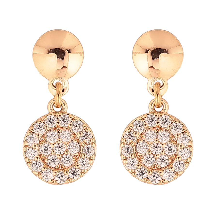 Сережки Xuping M&L колір 18K пусети "Підвіски з інкрустацією кристалами" фото №1