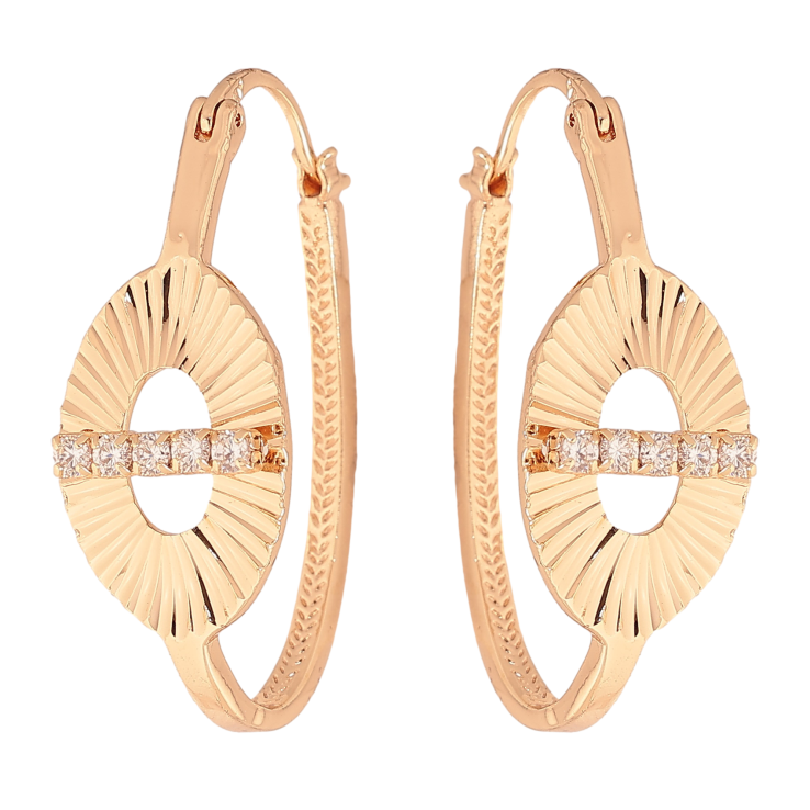 Сережки Xuping M&L колір 18K замок-шпилька "Декоративний візерунок з кристалами" фото №13 Сережки Xuping M&L колір 18K замок-шпилька "Декоративний візерунок з кристалами" фото №13