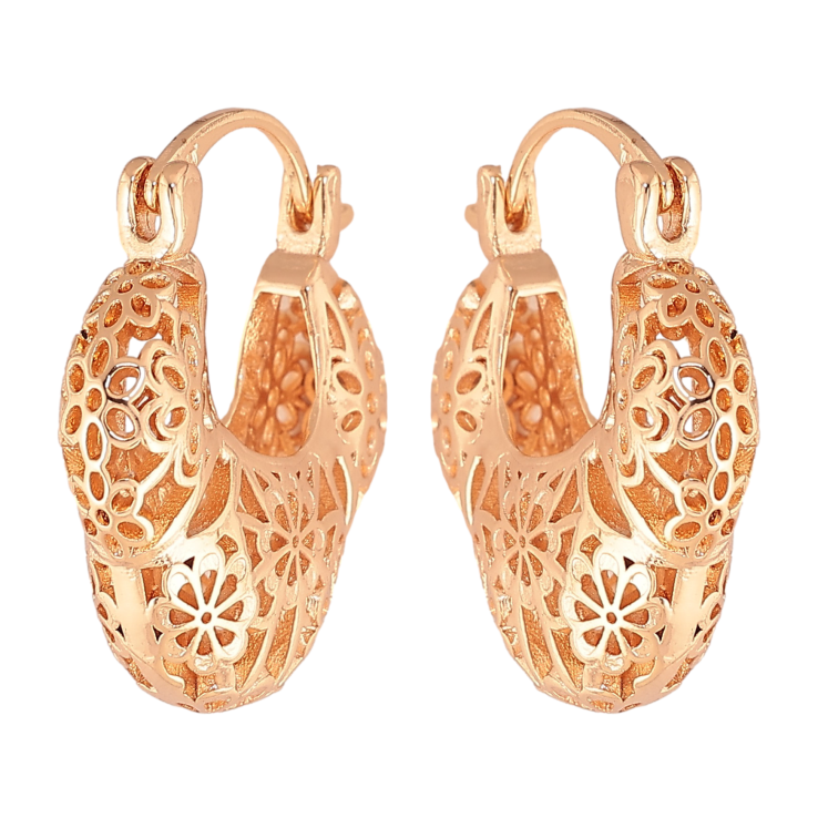 Сережки Xuping M&L колір 18K замок-шпилька "Декоративний візерунок" фото №15 Сережки Xuping M&L колір 18K замок-шпилька "Декоративний візерунок" фото №15