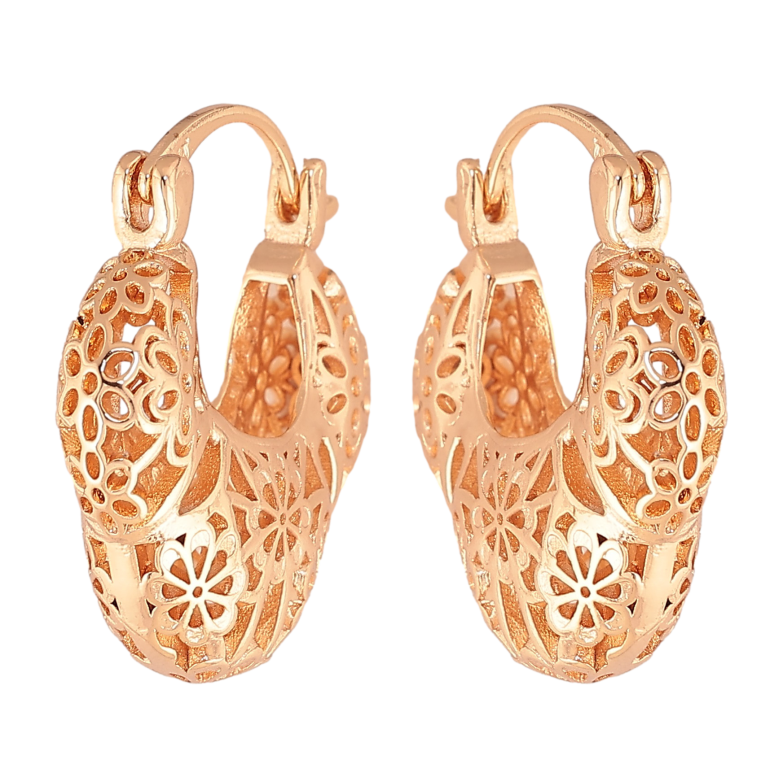 Серьги Xuping M&L цвет 18K замок-булавка "Декоративный узор" фото №7