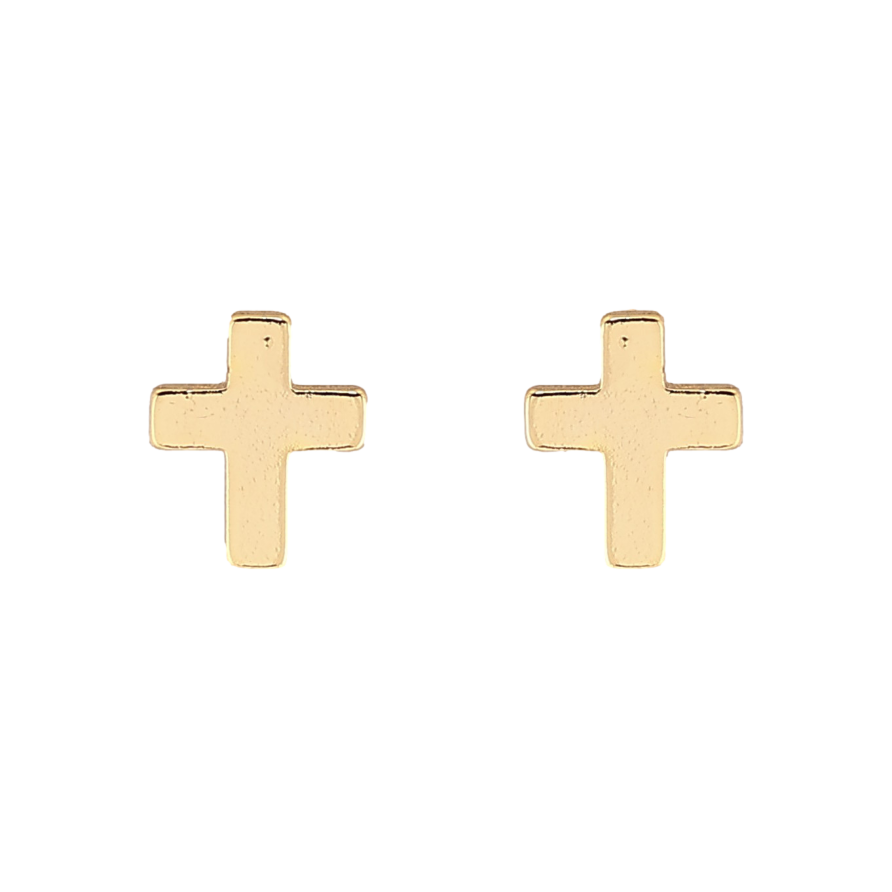 Сережки Xuping колір Позолота 14K пусети "Хрестики" фото №1
