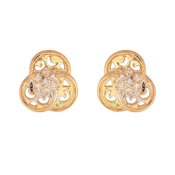 Сережки Xuping колір Позолота 18K + 14K + Родій пусети "Квіточки з кристалами" фото №23 Сережки Xuping колір Позолота 18K + 14K + Родій пусети "Квіточки з кристалами" фото №23