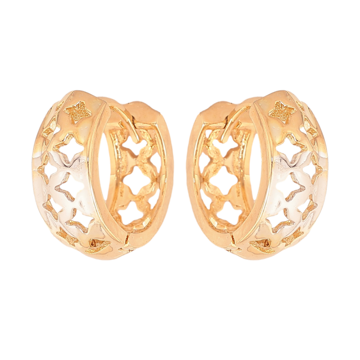 Сережки Xuping колір Позолота 18К+Родій колечка "Різний орнамент" фото №16 Сережки Xuping колір Позолота 18К+Родій колечка "Різний орнамент" фото №16