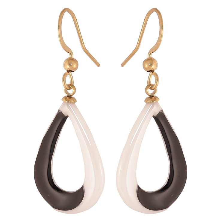 Сережки Xuping TTM Stainless Steel колір 14К французький замок "Декоративні керамічні підвіски" фото №14 Сережки Xuping TTM Stainless Steel колір 14К французький замок "Декоративні керамічні підвіски" фото №14