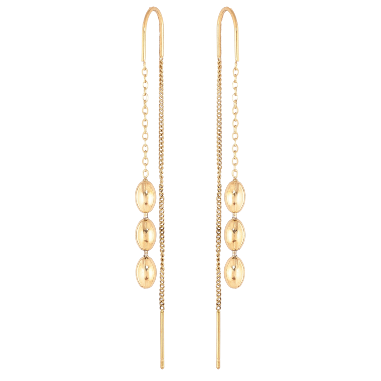 Серьги Xuping TTM Stainless Steel цвет 14К протяжки "Декоративные подвески" фото №1 Серьги Xuping TTM Stainless Steel цвет 14К протяжки "Декоративные подвески" фото №1